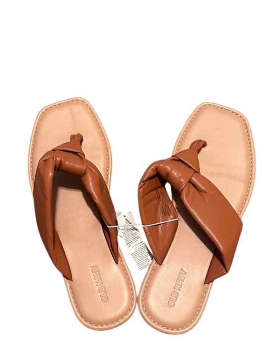 Old Navy Shoes - NWT Old Navy Women's Tan Knotted Toe-Post Sandals